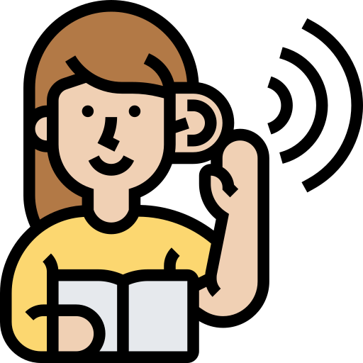 An illustration of a person reading a book, raising their hand, symbolizing learning and awareness about mental health.