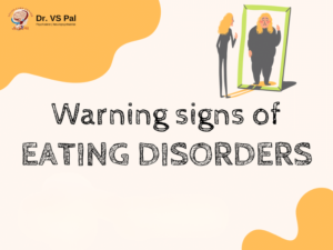 Illustration showing warning signs of eating disorders and the need for Eating Disorder Treatment in Indore